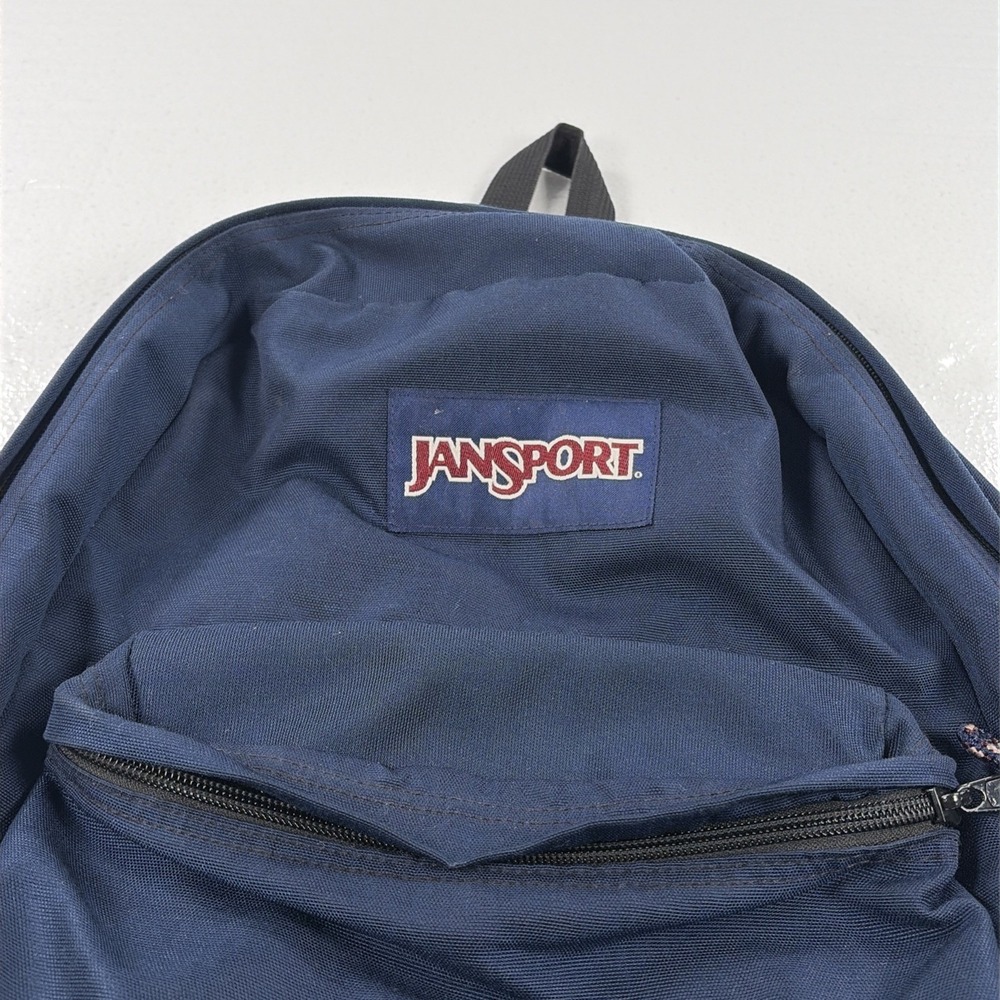 Vintage 90s/Y2K JanSport Backpack Navy Blue - Gem